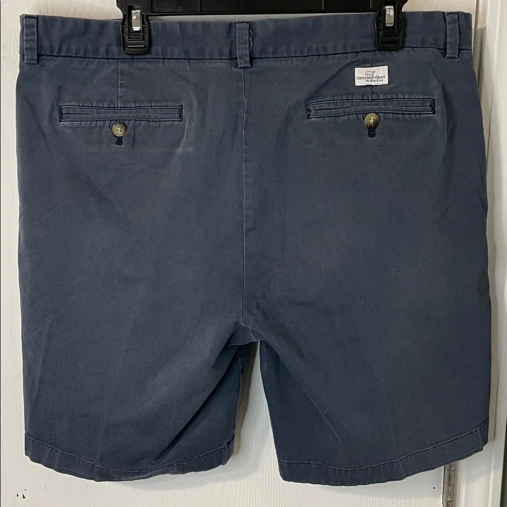 Vineyard Vines Breaker Shorts Men 38 Navy Chino Preppy Cotton Stretch Golf Walk - Picture 5 of 6